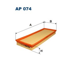 Filtr powietrza FILTRON AP 074