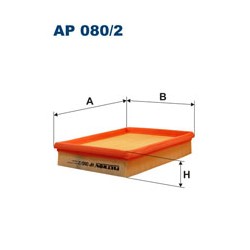 Filtr powietrza FILTRON AP 080/2